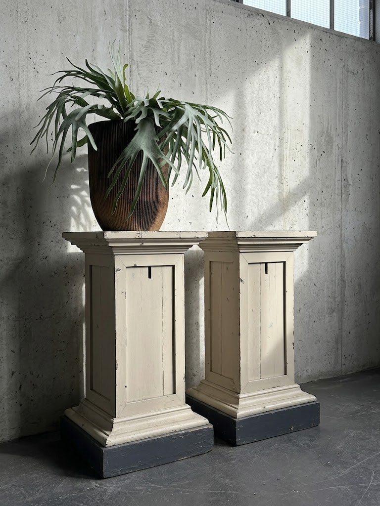 Set authentieke houten zuilen Set authentieke houten zuilen