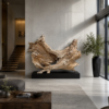 Antiek houten beeld Neptunes XXL Antiek houten beeld Neptunes XXL