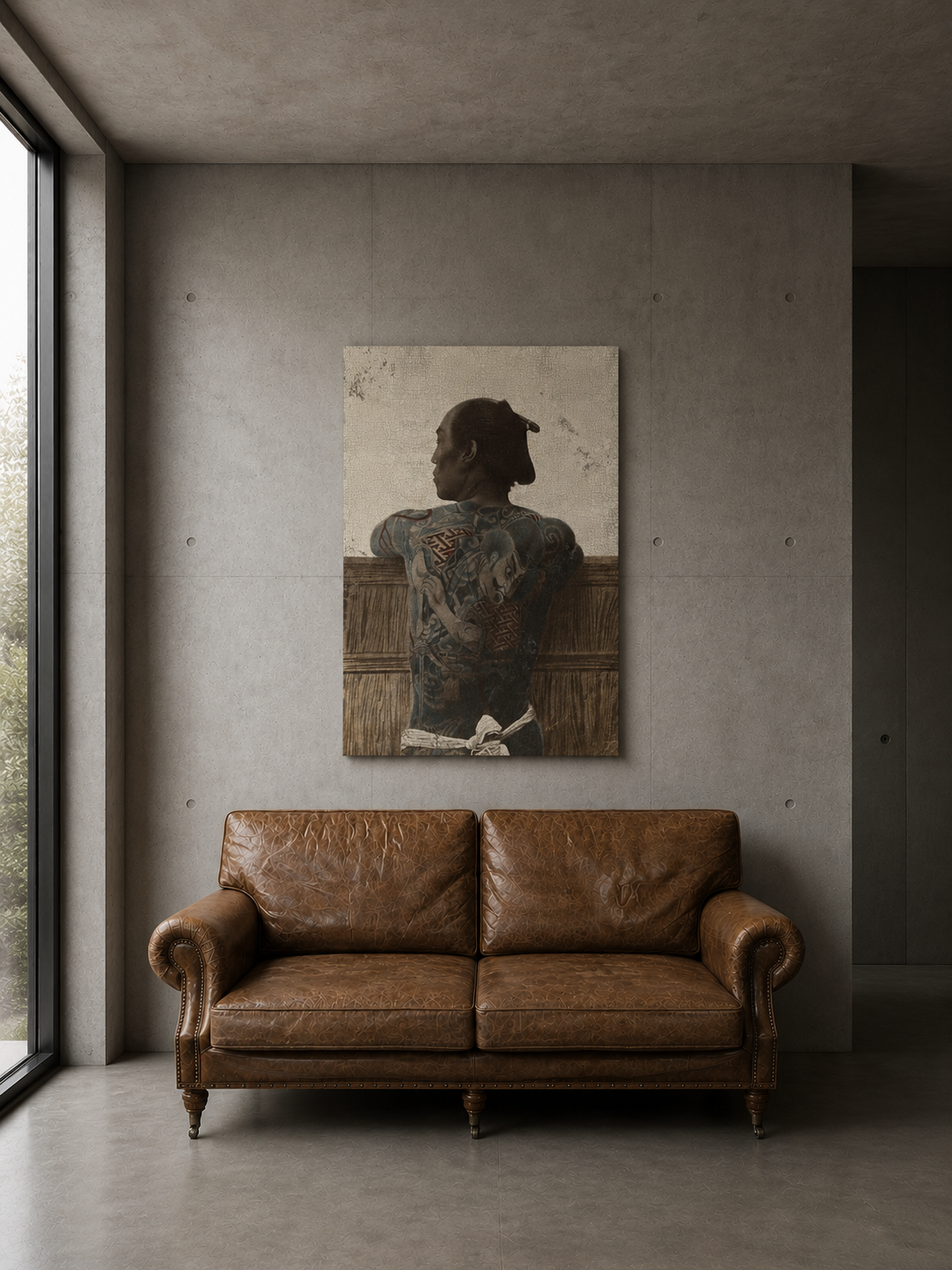 Schilderij  "Japanese Tattoo - Unknown Artist".