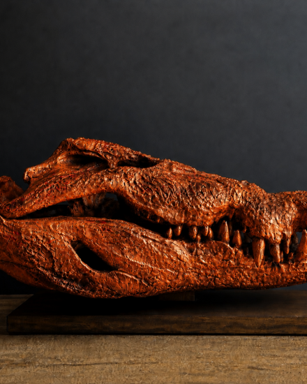 krokodil oranje metalic finish krokodil oranje metalic finish