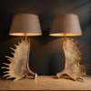 Moose antler lamps XL