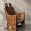 Een 18e-eeuwse Engelse ‘lambing chair’.
