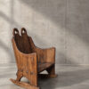 Een 18e-eeuwse Engelse ‘lambing chair’.
