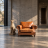 vintage leren clubfauteuil
