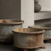 Oude zinken planters Oude zinken planters