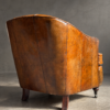 Vintage leren clubfauteuil Vintage leren clubfauteuil