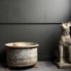 Oude zinken planters Oude zinken planters