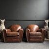 Vintage Lederen Club Fauteuils Vintage Lederen Club Fauteuils