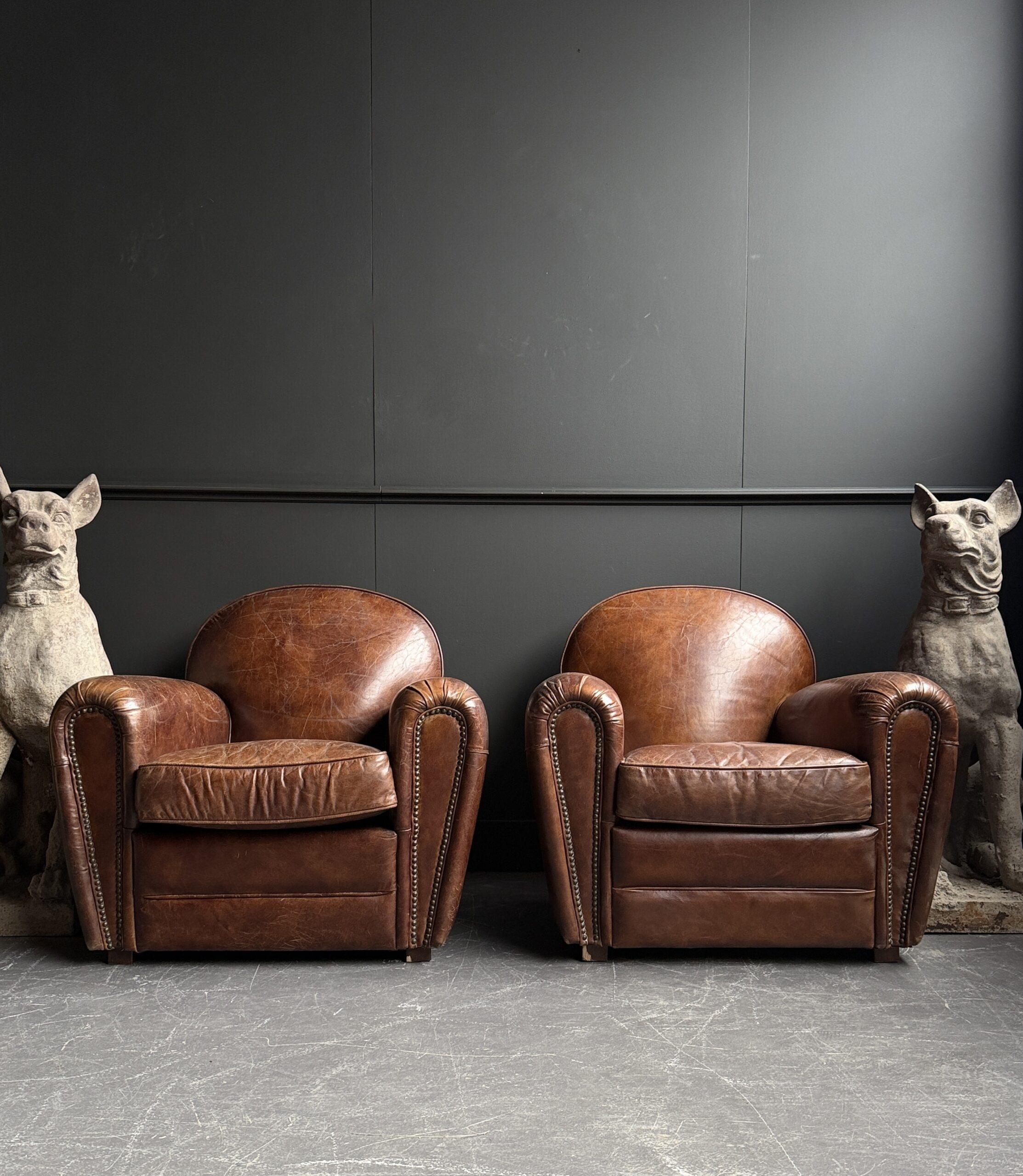 Vintage Lederen Club Fauteuils Vintage Lederen Club Fauteuils