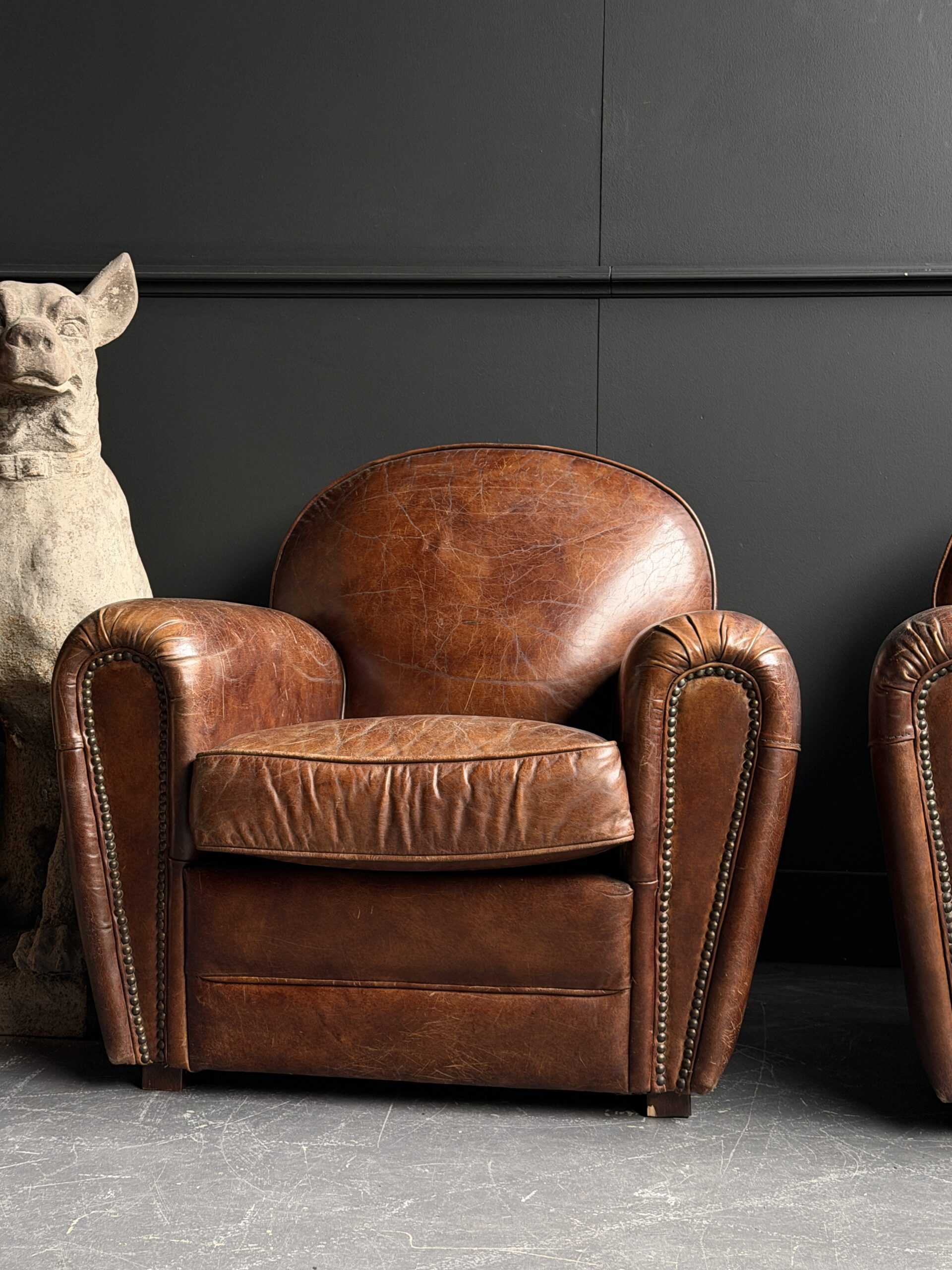Vintage Lederen Club Fauteuils Vintage Lederen Club Fauteuils
