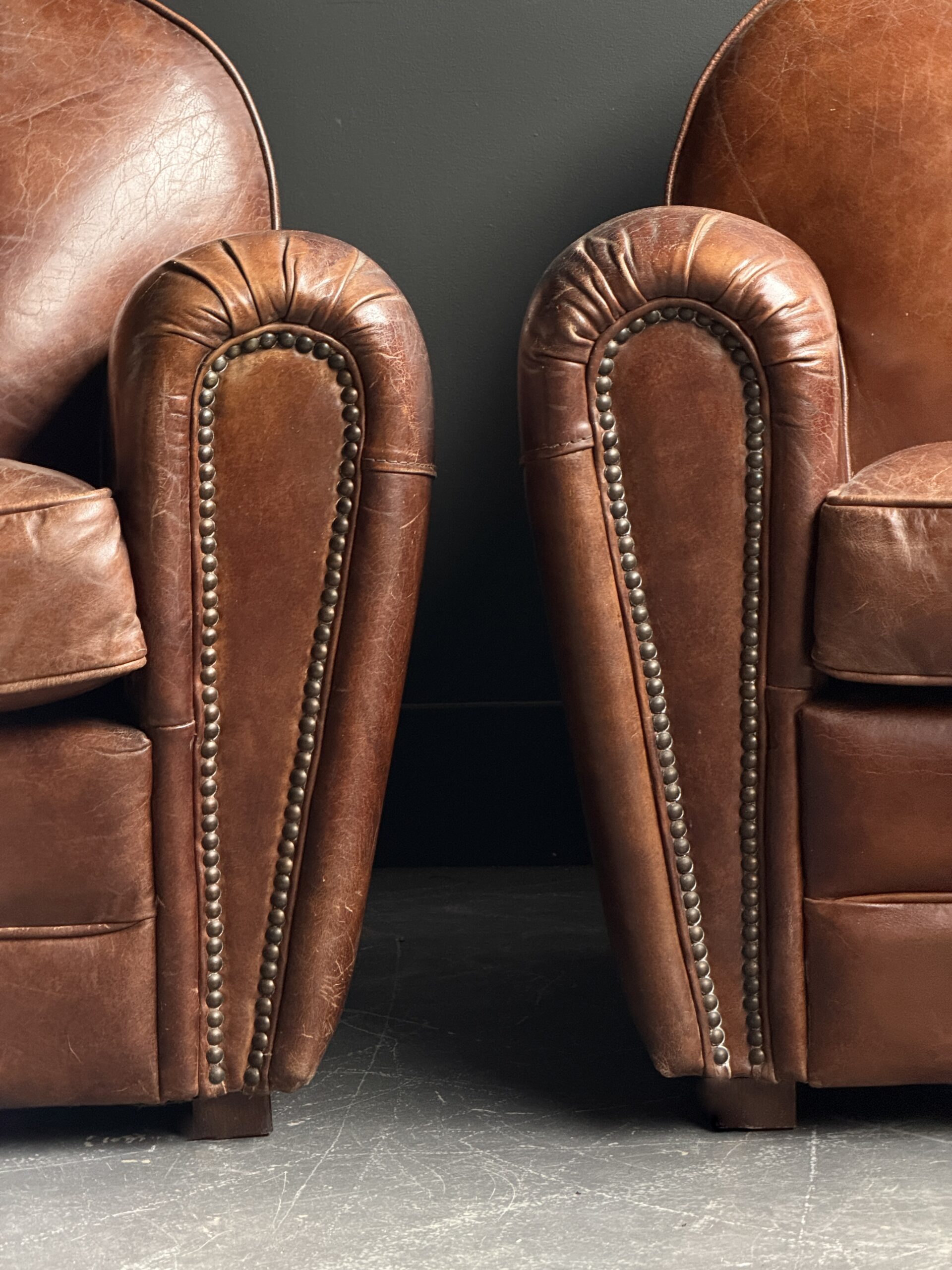 Vintage Lederen Club Fauteuils Vintage Lederen Club Fauteuils