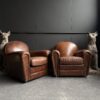 Vintage Lederen Club Fauteuils Vintage Lederen Club Fauteuils