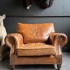 vintage leren clubfauteuil