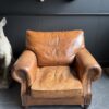 vintage leren clubfauteuil