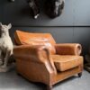 vintage leren clubfauteuil