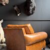 vintage leren clubfauteuil
