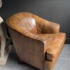 Vintage leren clubfauteuil Vintage leren clubfauteuil