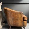 Vintage leren clubfauteuil Vintage leren clubfauteuil