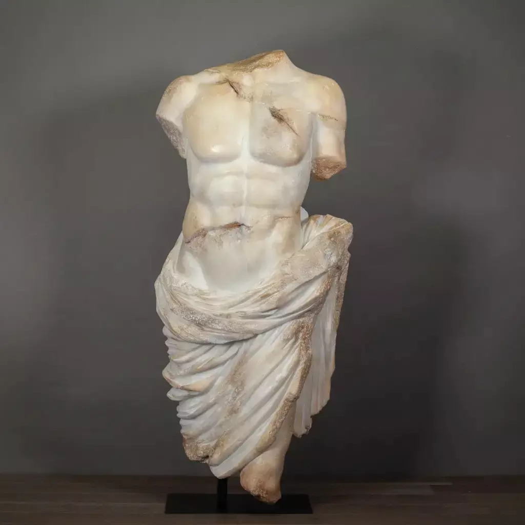 Marble statue. Apollo with Drapery Marble statue. Apollo with Drapery