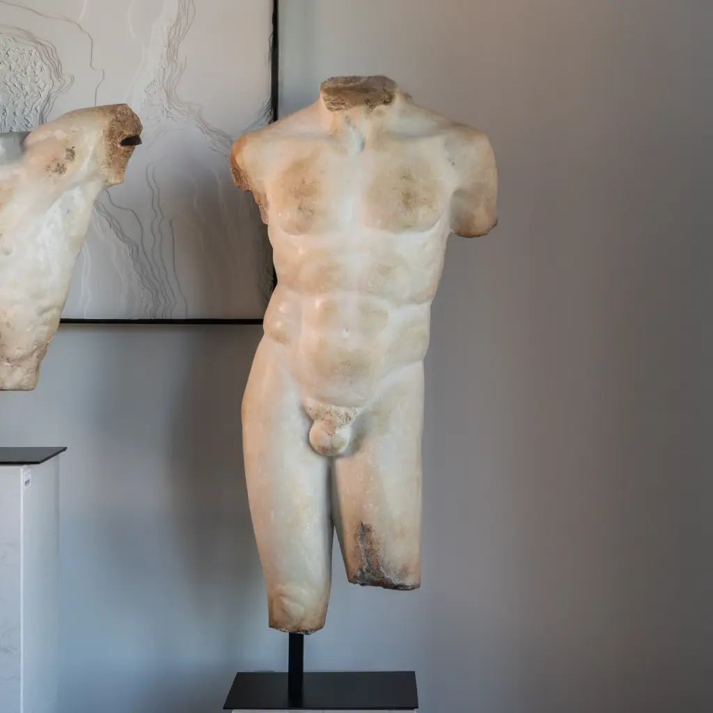 Marmeren beeld, Apollo van Polykleitos Marmeren beeld, Apollo van Polykleitos