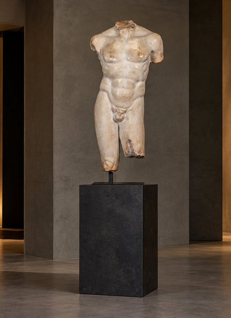 Marmeren beeld, Apollo van Polykleitos Marmeren beeld, Apollo van Polykleitos