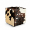 Hocker aus Kuhfell