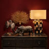 Terracotta neushoorn