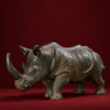 Terracotta neushoorn