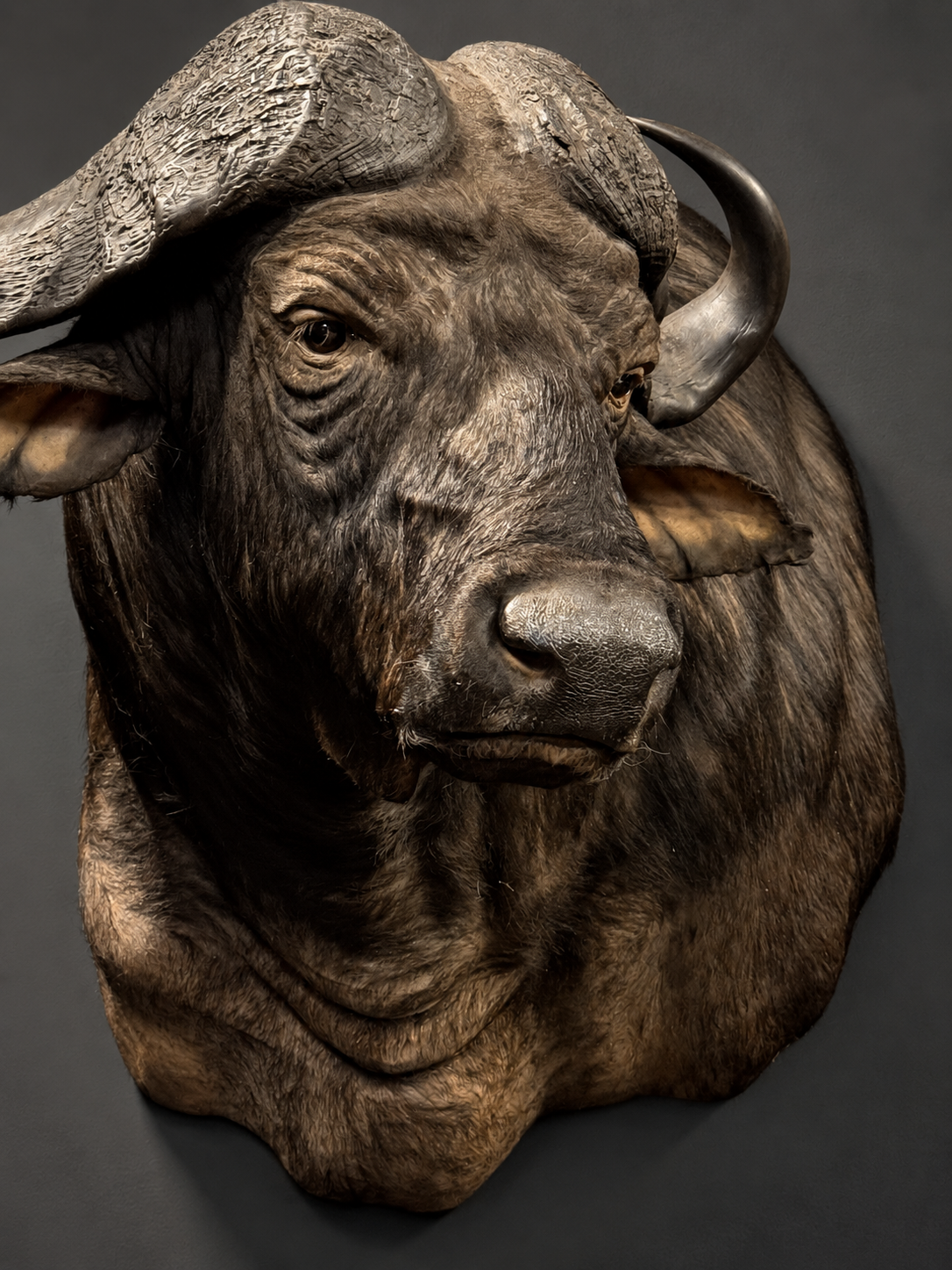 Kop van een Kaapse buffel Kop van een Kaapse buffel